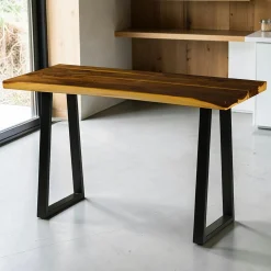 Table haute en bois de suar massif 180 cm NAUTA