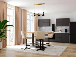 Table haute en chêne huilé 160 cm PALERME