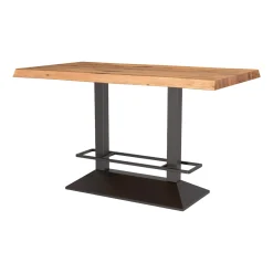 Table haute en chêne huilé 160 cm PALERME