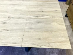 Table haute en céramique extensible effet bois 160-270 cm LOMBARDIE