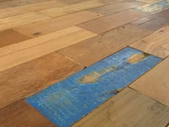 Table mange debout carrée bois recyclé 80x80 CARAVELLE