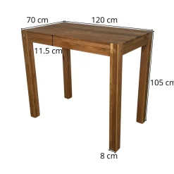 Table mange debout chêne 120x70cm FJORD