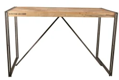 Table mange debout rectangle bois recyclé 150x80 CARAVELLE