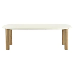 Table à manger aspect ciment clair 240 cm KNOX