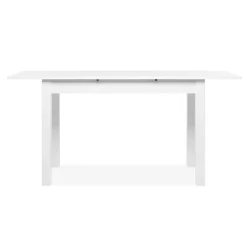 Table à manger blanche extensible 140-180 cm ALVA