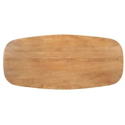 Table à manger bois bords arrondis 160 cm CORTINA