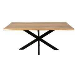 Table à manger bois d'acacia à bords naturels 240 cm ARBOR