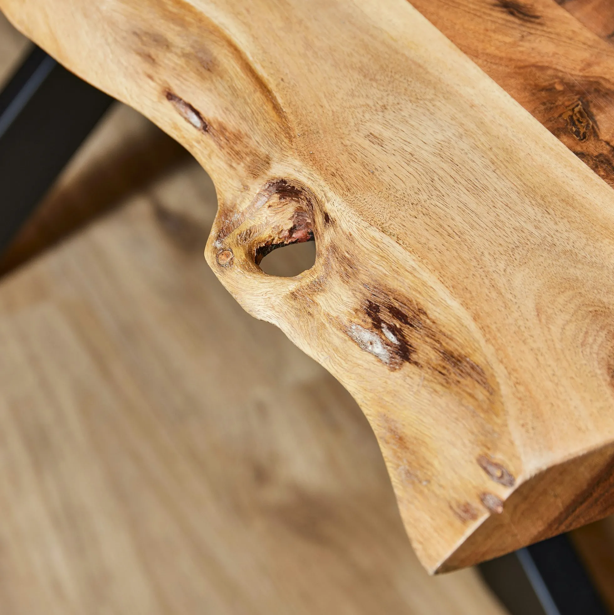 Table à manger bois d'acacia à bords naturels 300 cm ARBOR