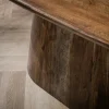 Table à manger bois d'acacia foncé design organique 180 cm NAKO