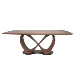 Table à manger bois de frêne à pied design ruban 260 cm ALDER