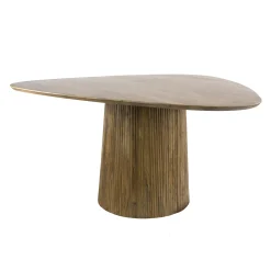 Table à manger bois de manguier forme triangulaire 150 cm CREEK