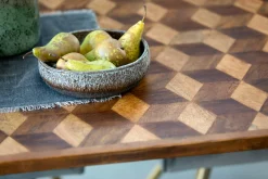 Table à manger bois et marqueterie 180 cm SYRACUSE