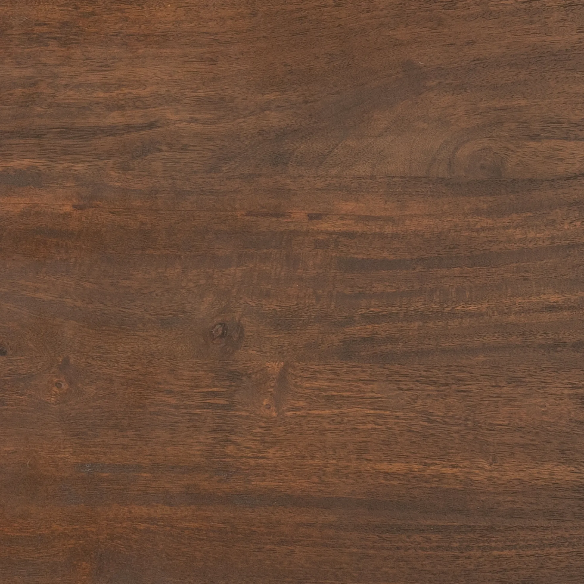 Table à manger bois foncé pied central ouvert 200 cm ARCANA