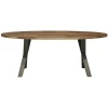 Table à manger bois forme ovale 200 cm HALIFAX