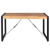 Table à manger bois métal 160 cm MILORA