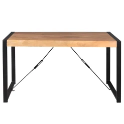 Table à manger bois métal 160 cm MILORA