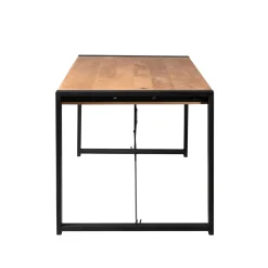 Table à manger bois métal 200 cm MILORA