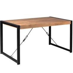 Table à manger bois métal 200 cm MILORA