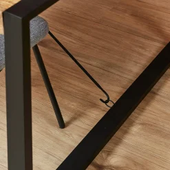 Table à manger bois métal 140 cm MILORA