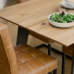 Table à manger bois métal 220 cm VOLGA