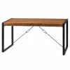 Table à manger bois métal à tendeurs 220 cm KARGO