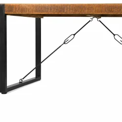 Table à manger bois métal à tendeurs 180 cm KARGO