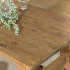 Table à manger bois recyclé style campagne 140 cm DENVER