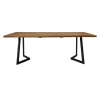 Table à manger bois recyclé teck pied accent 220 cm CLEVELAND