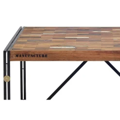 Table à manger carrée industrielle 140 CARAVELLE