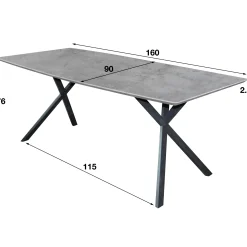 Table à manger contemporaine 160 HELSINKI