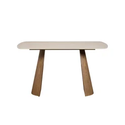 Table à manger céramique à bords arrondis 135 cm LARIO