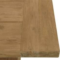 Table à manger de jardin 300 cm en bois de teck recyclé naturel SANTO