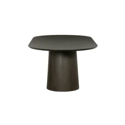 Table à manger design ovale en chêne brun 230 cm LOREN