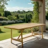 Table à manger en bambou 180x80cm CALVIA