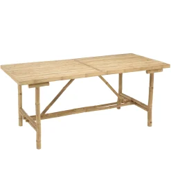 Table à manger en bambou 180x80cm CALVIA