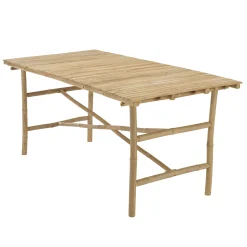 Table à manger en bambou 160x80cm CALVIA