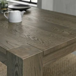 Table à manger en bois de chêne fumé 180 cm ALLEN