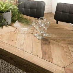 Table à manger en bois de pin recyclé 200 cm DENVER