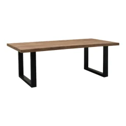 Table à manger en bois à pieds en U 160 cm FULTON