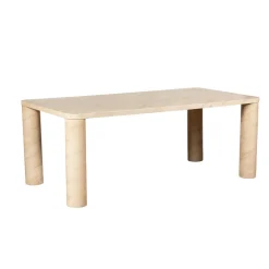 Table à manger en pierre forme organique 150 cm IDAHO
