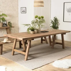 Table à manger en pin recyclé 270 cm DENVER