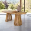 Table à manger en teck naturel 200x100 KUTA