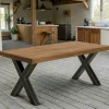 Table à manger en teck recyclé naturel 180 cm KERALA