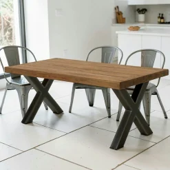 Table à manger en teck recyclé naturel 180 cm KERALA