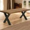 Table à manger en teck recyclé naturel 220cm KERALA