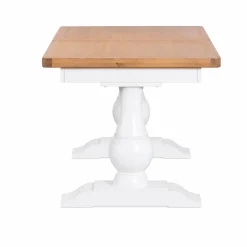 Table à manger extensible blanche style bord de mer 160-200 cm VELIA