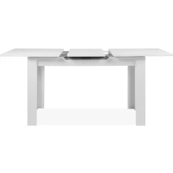 Table à manger extensible blanche 160-200 cm ALVA