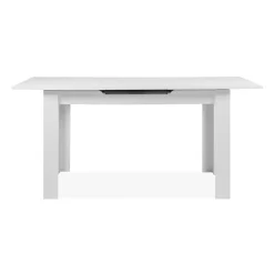 Table à manger extensible blanche 160-200 cm ALVA