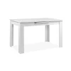 Table à manger extensible blanche 125-165 cm ALVA