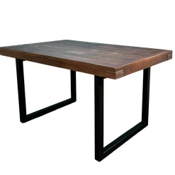 Table à manger extensible bois brun recyclé 140-180 SAMOA